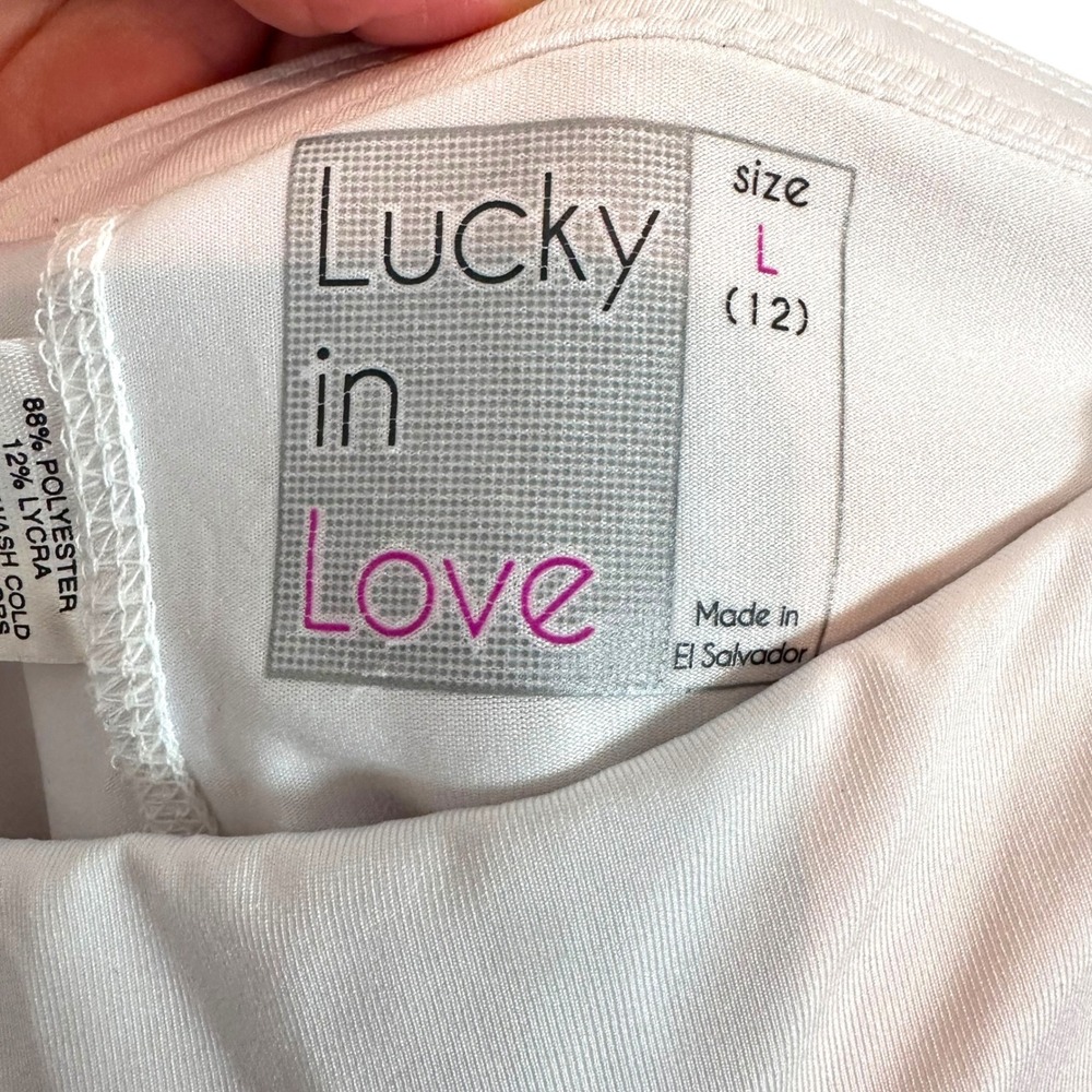 Lucky In Love Ruffle Pleated Tennis Skort L 12 Pink Golf‎ Athletic Pickleball - Picture 6 of 8